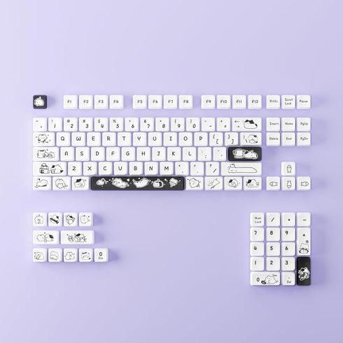 Anime Keycaps 115 PBT Dye Sublimation XDA Profile Japanese Anime Keycap for 61/64/68/84/75/87/96/104/108 Cherry Mx Gateron Kailh Switch Mechanical...