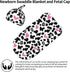 Cow Print Pink Heart Baby Stuff Newborn Swaddle and Hat Set Stretchy Soft Funny Baby Receiving Blanket Gifts for Infant Baby Boy Girl...