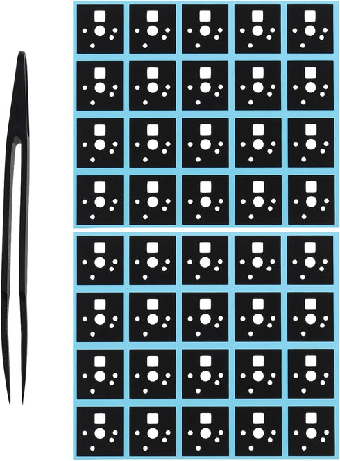 120pcs Keyboard Shaft Pads Mechanical Keyboard Shaft Film 1.65 x 1.55cm Poron Keyboard Switch Pad Compatible with Cherry MX Compatible with Gatero...