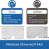 Replacement Microfiber Steam Mop pad Cleaning Pads for Shark Steam Pocket Mop S3500 Series S3550 S3501 S3601 S3601D S3901 S3801 S3801CO, White, S3...