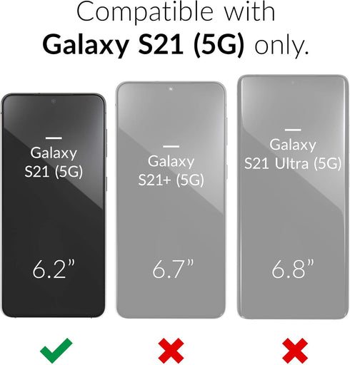 Crave Slim Guard for Galaxy S21 Case, Shockproof Case for Samsung Galaxy S21, S21 5G (6.2 inch) - Aqua...