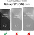 Crave Slim Guard for Galaxy S21 Case, Shockproof Case for Samsung Galaxy S21, S21 5G (6.2 inch) - Black...