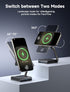 JSAUX 2-in-1 Wireless Charging Station, 15W Magsafe Charger Foldable Metal Magnetic Charger Stand Compatible with iPhone 15/15 Pro Max/14 13 AirPo...