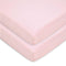 American Baby Company 2 Pack 100% Natural Cotton Fitted Mini Crib Sheets 38" x 24" - Soft & Breathable Small Nesting Portable Sheets, Fits Pack N ...