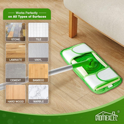 HOMEXCEL Microfiber Mop Pads Compatible with Swiffer Sweeper Mops, Reusable and Machine Washable Floor Mop Pad Refills, Mop Head Replacements for ...