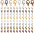 400Pcs 8 Colors Lobster Claw Clasp Lobster Clasps Bulk Alloy Swivel Lanyard Snap Trigger Fastener Hooks Clips Findings for Jewelry Making DIY Wome...