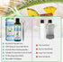 Natural Coconut Pulling Oil (8 Fl.Oz),with Tongue Scraper+Measuring Cup,Pulling Oil Mouthwash for Teeth, Pulling Oil for Teeth Whitening and Healt...