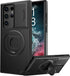 FUNMIKO for Samsung Galaxy S22 Ultra Case with Sliding Camera Lens Cover - Wireless Charging Compatible - Magnetic Kickstand - Shockproof Protecti...
