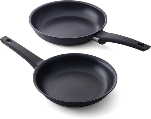 CUISIPRO Soft Touch Non-stick Aluminum Fry Pan, 2piece Set - 1.25qt/8"diam and 2.25qt/9.5"diam...