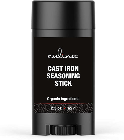 Culina Cast Iron Seasoning Stick | 100% Organic Ingredients | Best for Non-stick Cooking & Restoring | for Cast Iron Cookware, Skillets, Pans & Gr...