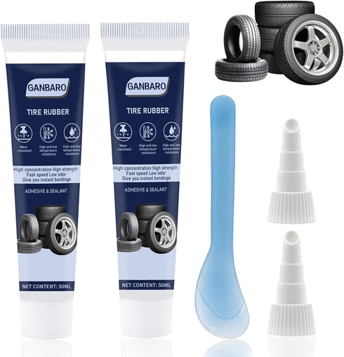 Black Tire Repair Glue, 50g Rubber Strong Adhesive, Rubber Glue, Instant Super Glue for Car, Motorcycle, Jeep, Truck, Tractor tire Puncture Repair...