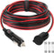 CUZEC 12V/24V 12ft / 3.66m 14 AWG Heavy Duty Extension Cord with Cigarette Lighter Plug Socket...