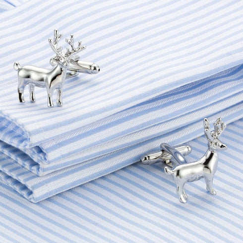 Deer Cufflinks for Men, Stag Deer Head Cufflinks, Viking Animal Cuff Links, Elk Deer Shirt Tuxedo Cufflinks, Punk Cufflinks French Cufflinks, Best...