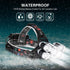 Headlamp 1200 Lumen Ultra Bright LED Work Headlight,Brightest USB Rechargeable Headlamps,4 Modes Waterproof Zoomable Head Lamp Best Headlamps for ...
