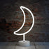 Neon Moon Lights, LED Moon Decor Neon Signs Art Decorations Crescent Night Lights Lamp for Party Supplies, Children Kids Girls Gift-Moon with Hold...