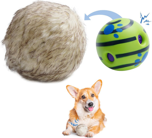 Nocciola Wobble Giggle Ball for Dogs, Interactive Dog Toys for Boredom, Squeaky Ball Dog Toys to Keep Them Busy, Pet Toys for Small Medium Large D...