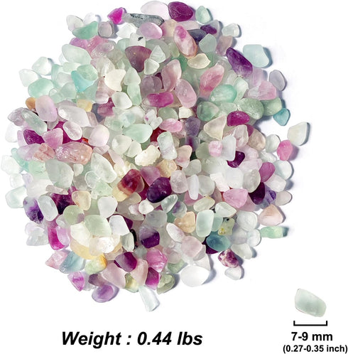 Aquarium Gravel,Decorative Rocks for Planters,0.44lb Fluorite Aquarium Gravel Rocks,Crystal Chips Stone Crushed Quartz for Crafts, Vases Filler, S...