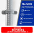 (30 Pack) Yariwiz 1/2 inch Plastic PVC Flex Electrical Conduit Strap Clamp Fittings...