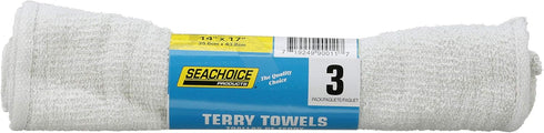 Seachoice Terry Towels, 14 in. X 17 in. Size, 3-Pack Roll...