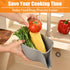 Strainers and Colanders, Silicone Colander for Kitchen with Spout for Ease Rinsing and Draining Fruit, Vegetable Salads, Pasta, Food Strainers Bow...