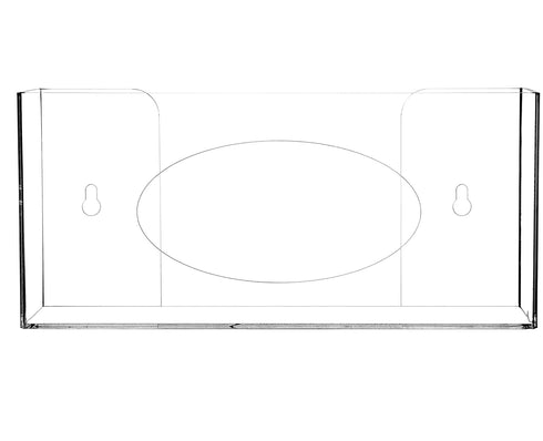 Cq acrylic Clear Wall Floating Glove Rack and Glove Box Dispenser Holder 10"x6.25"x4" Pack of 1...