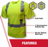 Radians unisex adult St11 Industrial Safety Shirt Short Sleeve, Safety Orange, 5X US...