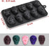 Webake Skull Chocolate Mold with 5 Different Shapes, Silicone Skeleton Mold for Halloween Chocolate, Candy, Jello, Ice, Cube, Treats, Pack of 2...