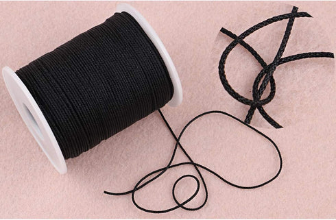 Nylon Thread Twine for Gardening Braided Bracelets DIY Crafts (1mm-394feet, Black)...