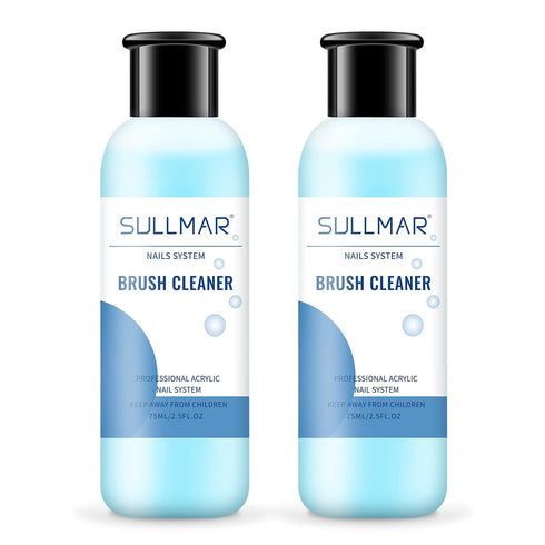 Nail Brush Cleaner 5fl.oz 150ml Nail Brush Cleaner And Conditioner Quickly Clean Nail Art Brush Acrylic Nail Brush DIY Salon At Home...