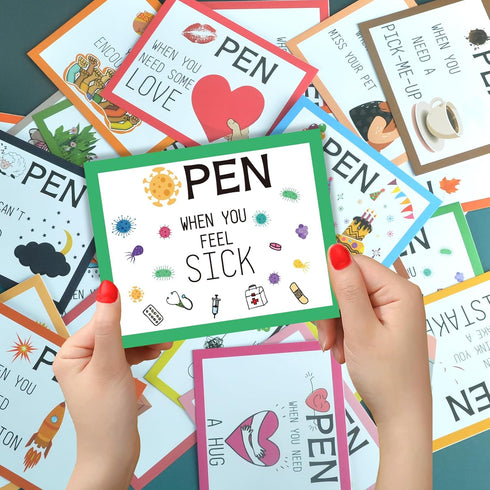 24 Pcs Open When Envelopes, Colorful Open When Letters Kit Envelopes, Open When Cards for College Student, Long Distance Gifts For Daughter Son Bo...