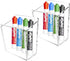 Magnetic Marker Holder for Whiteboard, Fridge, Locker, Adhesive Dry Erase Marker Organizer, Acrylic Pen Holder with 3M Transparent Tapes and Magne...