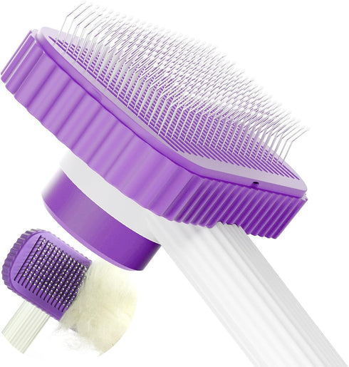 Cat brush, Cat Brush for Long or Short Haired Cats, Remove Loose Fur and Mats, Rounded Pins Reduces Painful Pulling, Not for Tangle and Curly Fur,...