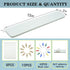 8Pcs Bulletin Board Strips, White Felt Pin Board Bar Strips with 50 Pushpins, Self-Adhesive Felt Cork Board Strips for Wall to Display Your Notes,...