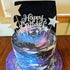 Allazone 1 PCS 'HAPPY BIRTHDAY' Cake Topper & 7 PCS Pentacle Stars Cake Toppers Decoration - Silver...