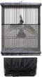 Bird Cage Seed Catcher, Universal Adjustable Birdcage Cover Skirt Bird Cage Net Cover Nylon Guard Net Cover for Parrot Parakeet Macaw Round Square...