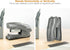 Bostitch Office Heavy Duty Stapler, 40 Sheet Capacity, No Jam, Half Strip, Fits into the Palm of Your Hand, For Classroom, Office or Desk, Gray...