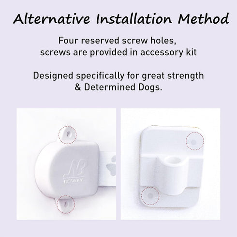 Magnetic Child Proof Door Lock. No Need for Interior Cat Door. Keep Toddler Out of Room with Litter Box While Let Cat in Easily.…...