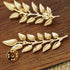 TFYU 4 Pcs Deer Head Double Link Chains, Gold Stud, Retro Hollow Pattern and Angle Triangle Tassels Collar Pins Brooch Clip Pin Brooches Shirt Col...