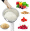 Rice Strainer and Colander Bowl With Side Drainer,Metal Rice Washer 18/8 Stainless Steel Rinser Washing Bowl For Quinoa, Fruits,Vegetables, lentil...