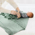 Baby Swaddle Receiving Blankets with Matching Beanie Set Newborn Nursery Swaddle Wrap for Baby Girls and Boys (Green)...