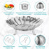 DELUXE Vegetable Steamer, Collapsible and Expandable Stainless-Steel Steam Basket Insert Rack for Steaming Food, Compatible with Instant Pot 3, 6,...