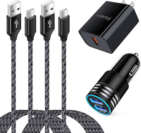 Android Charger USB C Type C Charger Fast Charging for Samsung Galaxy S24 Ultra Plus S23FE S22 A15 A25 A05S A54 A34 A14 A13 A53 A03S, Quick Charge...