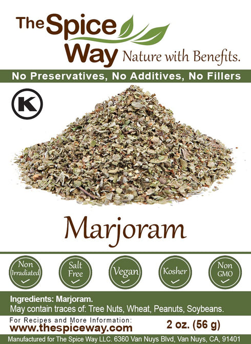 The Spice Way Marjoram Leaves - (2 oz) pure ground dried leaf...