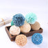 9pcs 3.5Inch Fall Decorative Ball Orb Rattan Ball Rattan Woven Orbs Spherical Bowl and Vase Filler for Home Party Wedding Display Decor Props...