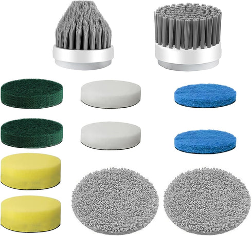 12 Piece Replacement Brush Heads for Electric Cleaning Brushes, Bathroom Shower Brush Heads, Kitchen Cleaning Brush Heads (F001-A/B Only)...