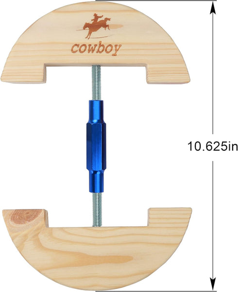 Cowboy Hat Stretcher,Large Size 7 1/2" to 10 5/8"-Colourful Adjustable Buckle Heavy Duty (Large, Blue)...