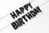 Happy Birthday Felt Fabric Banner | Black Birthday Garland | Reusable Birthday Decoration | Elegant Festive Birthday Party Supply (Black)...