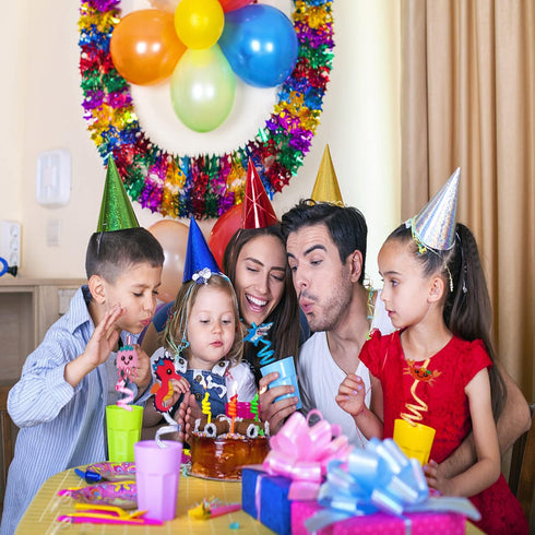 Sea Animal Birthday Party Supplies Reusable Plastic Straws with 8 Styles Under the SeaThemed Party Favors for Kids Party Decorations with Cleaning...