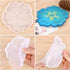 CCOZN 4 PCS Flower Silicone Coaster Molds for Epoxy Resin - Agate Cup Mat Mold for Resin Casting - DIY Craft Making...