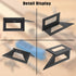 Sumnacon 3D Measuring Ruler Set of 2 45/90 Degree Layout Measuring Tool for Drawing Angle Line Aluminum Alloy Square Ruler for Woodworking Precise...